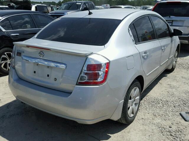 3N1AB6AP0BL727628 - 2011 NISSAN SENTRA 2.0 SILVER photo 4