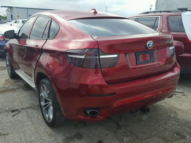 5UXFG2C50E0H10050 - 2014 BMW X6 XDRIVE3 MAROON photo 3