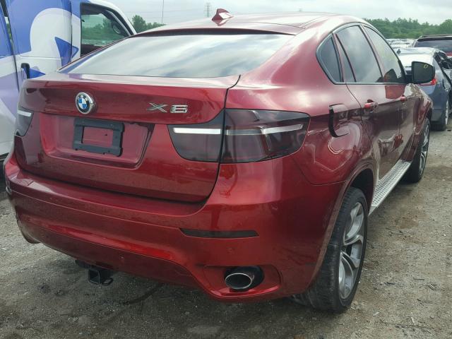 5UXFG2C50E0H10050 - 2014 BMW X6 XDRIVE3 MAROON photo 4