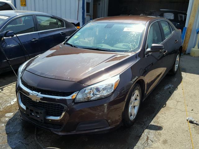1G11C5SLXFF231342 - 2015 CHEVROLET MALIBU 1LT ყავისფერი ფოტო 2