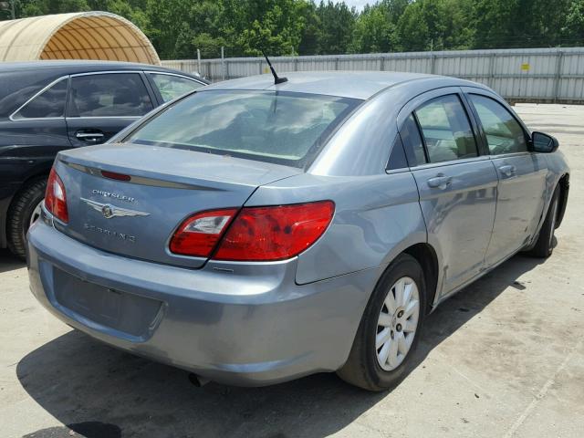 1C3LC46D29N565666 - 2009 CHRYSLER SEBRING LX BLUE photo 4