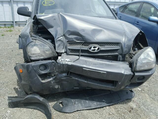 KM8JM12B27U569864 - 2007 HYUNDAI TUCSON GLS GRAY photo 9