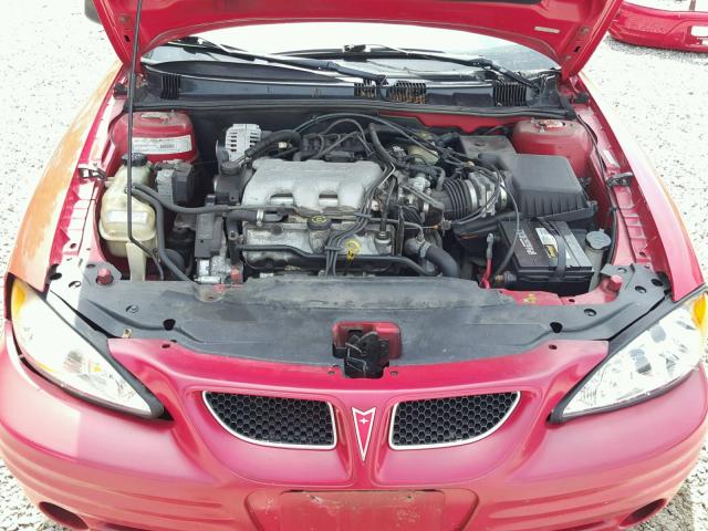 1G2NE52E2XM741125 - 1999 PONTIAC GRAND AM S 红色 照片 7