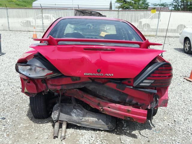 1G2NE52E2XM741125 - 1999 PONTIAC GRAND AM S 红色 照片 9
