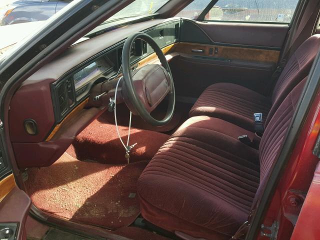 1G4HP53L4PH502972 - 1993 BUICK LESABRE CU BURGUNDY photo 5