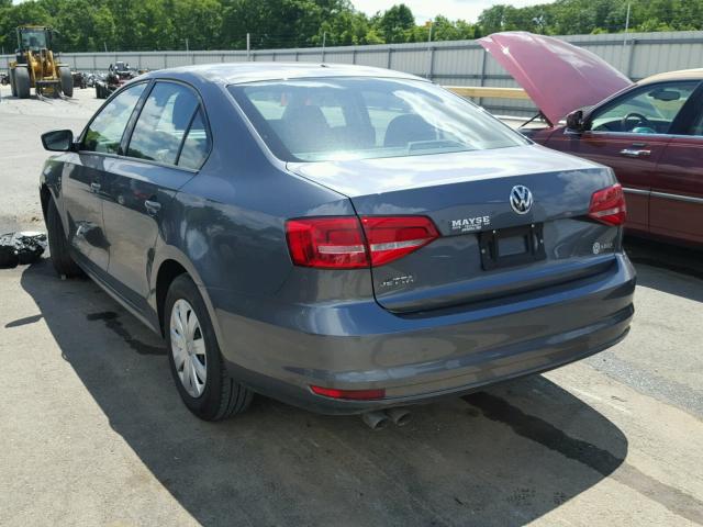 3VW1K7AJ2FM269232 - 2015 VOLKSWAGEN JETTA BASE 石墨色 照片 3