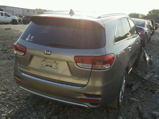 5XYPKDA56GG083786 - 2016 KIA SORENTO SX GRAY photo 4