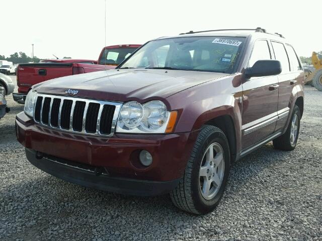 1J8HR58267C557850 - 2007 JEEP GRAND CHER BURGUNDY photo 2