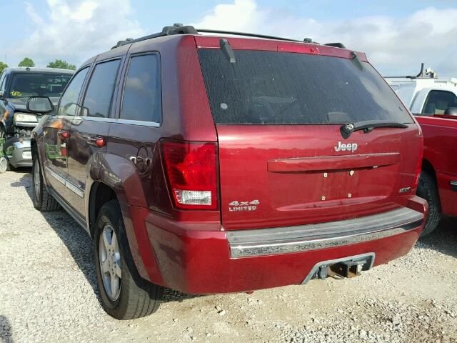 1J8HR58267C557850 - 2007 JEEP GRAND CHER BURGUNDY photo 3