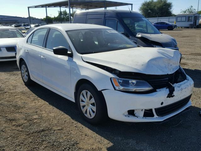 3VW2K7AJ0DM274866 - 2013 VOLKSWAGEN JETTA BASE WHITE photo 1