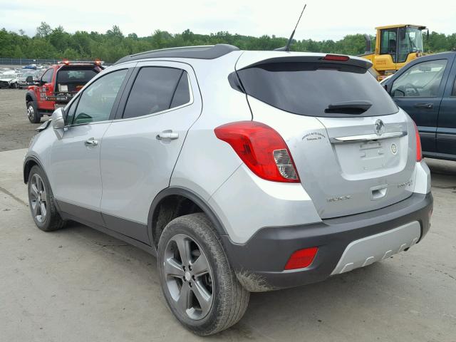 KL4CJGSB2EB734324 - 2014 BUICK ENCORE SILVER photo 3