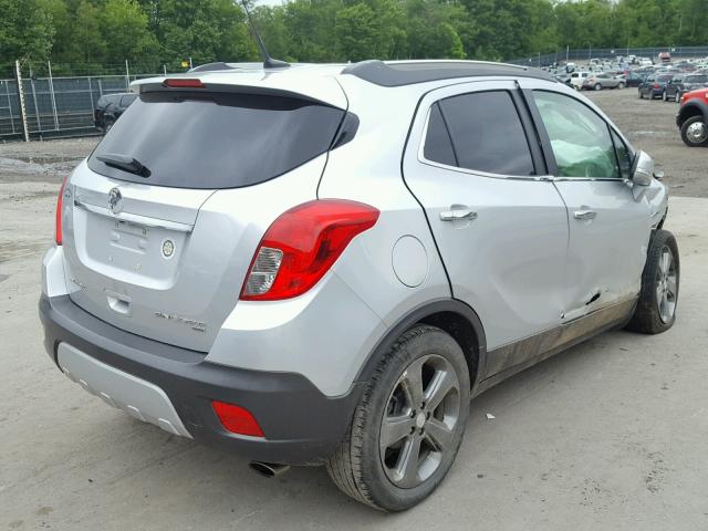 KL4CJGSB2EB734324 - 2014 BUICK ENCORE SILVER photo 4