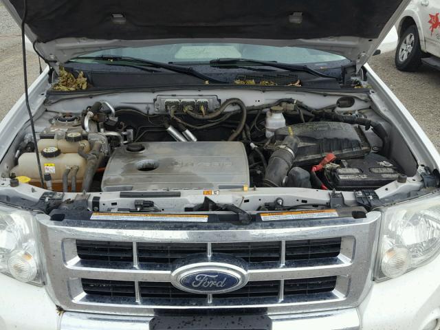 1FMCU59359KB88118 - 2009 FORD ESCAPE HYB WHITE photo 7