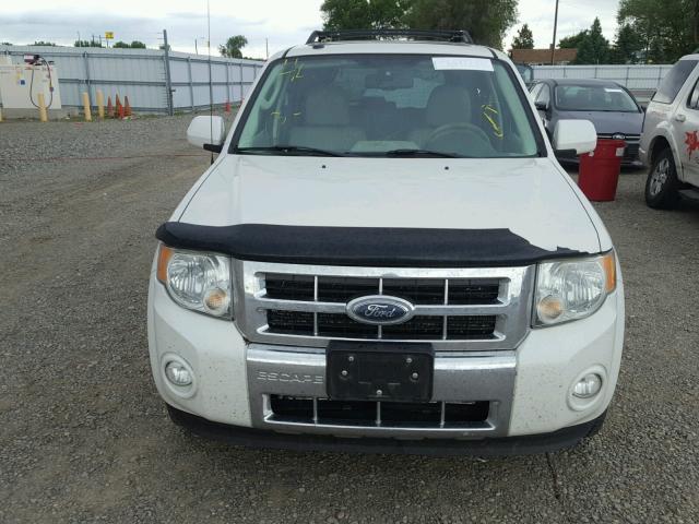 1FMCU59359KB88118 - 2009 FORD ESCAPE HYB WHITE photo 9