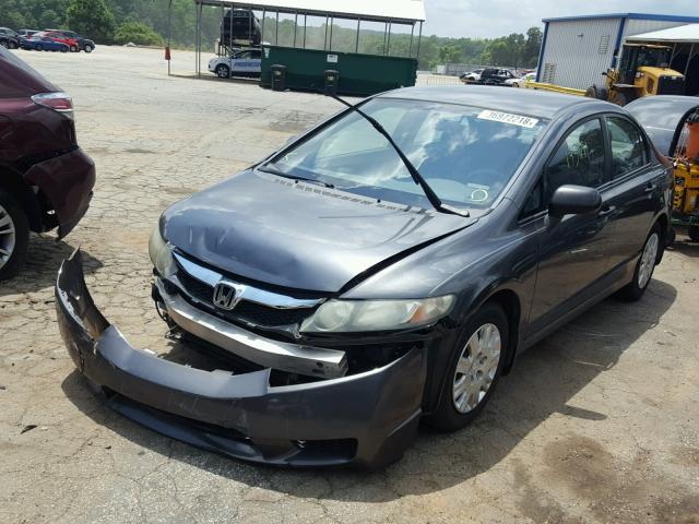 2HGFA1F3XAH529968 - 2010 HONDA CIVIC VP GRAY photo 2