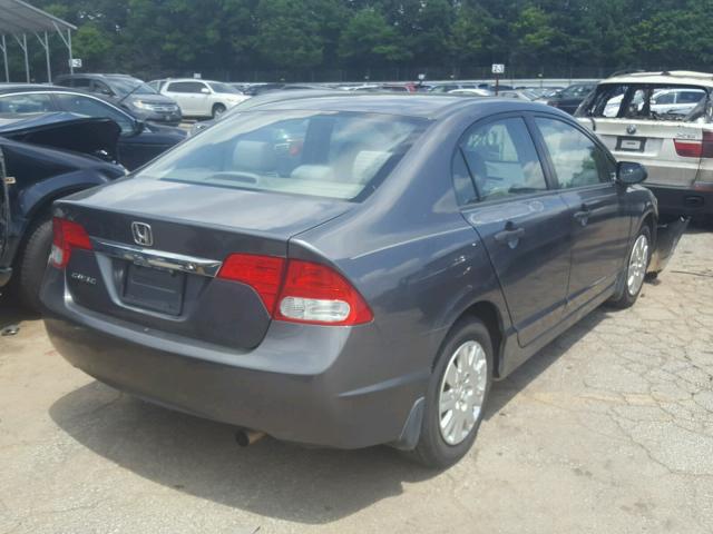 2HGFA1F3XAH529968 - 2010 HONDA CIVIC VP GRAY photo 4