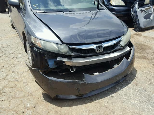 2HGFA1F3XAH529968 - 2010 HONDA CIVIC VP GRAY photo 9