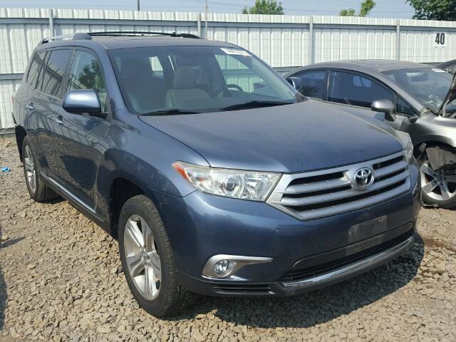 5TDDK3EH4BS085369 - 2011 TOYOTA HIGHLANDER BLUE photo 1