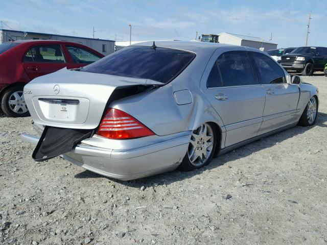 WDBNG70J03A363799 - 2003 MERCEDES-BENZ S 430 SILVER photo 4