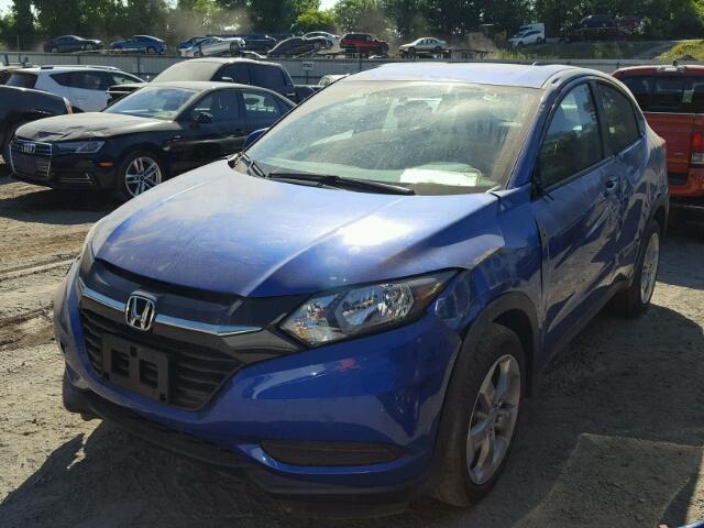 3CZRU6H39JM705482 - 2018 HONDA HR-V LX BLUE photo 2