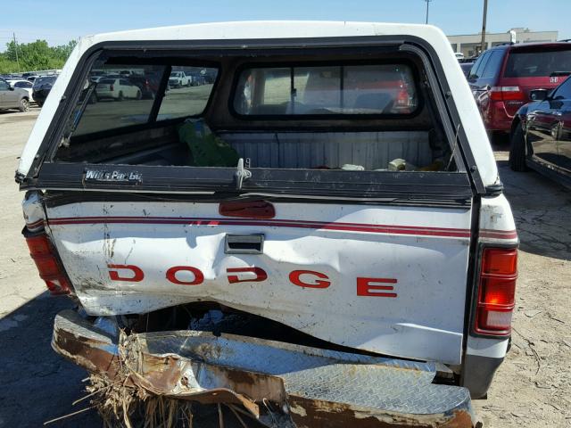 1B7GL23XXRS709854 - 1994 DODGE DAKOTA WHITE photo 6