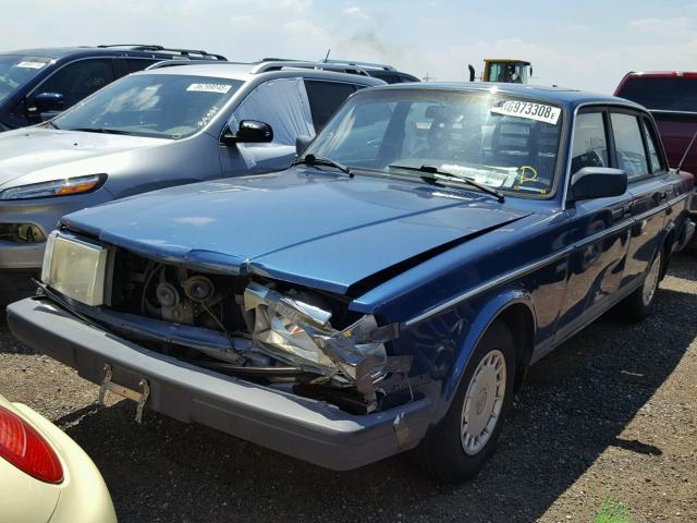 YV1AA8841M1446921 - 1991 VOLVO 240 BLUE photo 2