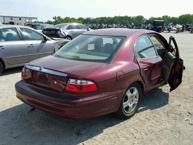 1MEFM50U14A626010 - 2004 MERCURY SABLE GS MAROON photo 4