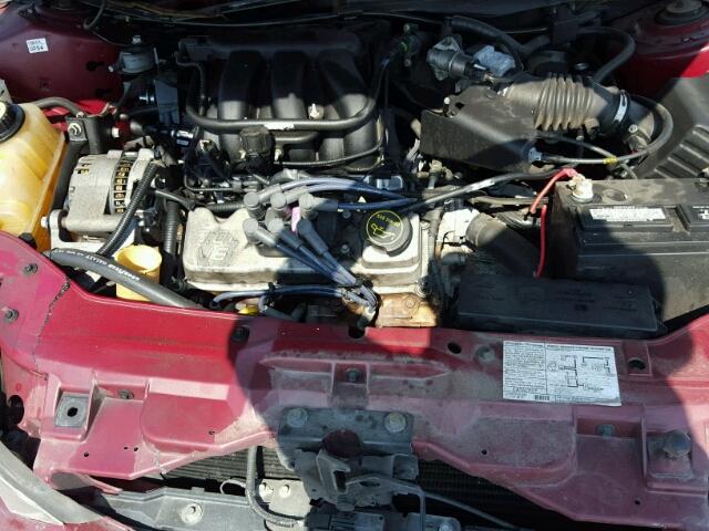 1MEFM50U14A626010 - 2004 MERCURY SABLE GS MAROON photo 7