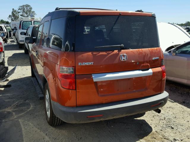 5J6YH287X9L000036 - 2009 HONDA ELEMENT EX ORANGE photo 3