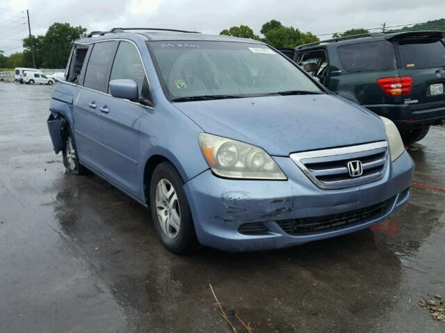 5FNRL38786B119068 - 2006 HONDA ODYSSEY EX BLUE photo 1