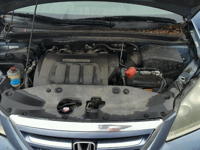 5FNRL38786B119068 - 2006 HONDA ODYSSEY EX BLUE photo 7