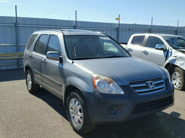 JHLRD78866C052404 - 2006 HONDA CR-V EX GRAY photo 1