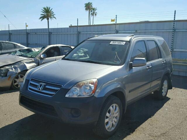 JHLRD78866C052404 - 2006 HONDA CR-V EX GRAY photo 2