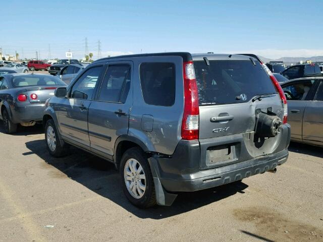 JHLRD78866C052404 - 2006 HONDA CR-V EX GRAY photo 3