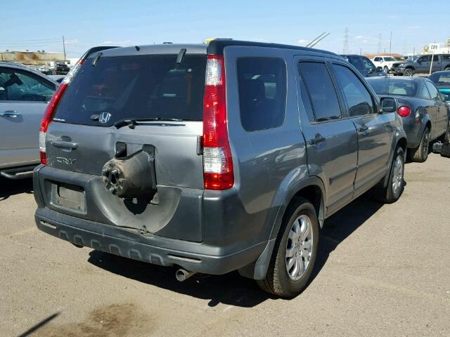 JHLRD78866C052404 - 2006 HONDA CR-V EX GRAY photo 4