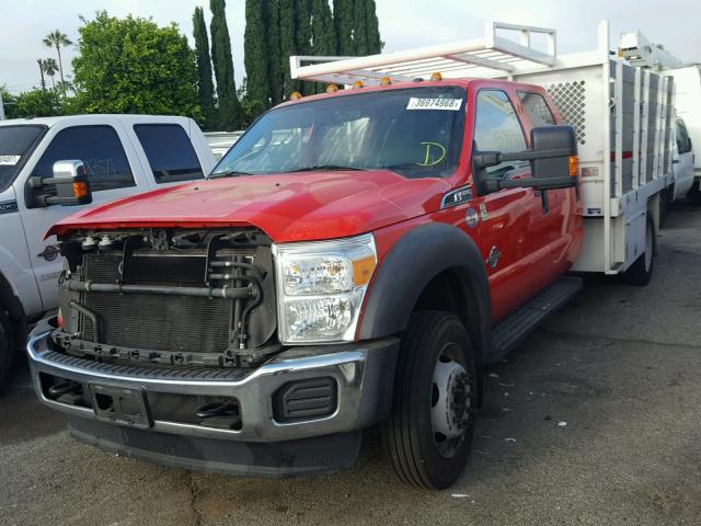 1FD0W5GT8GEB42147 - 2016 FORD F550 SUPER RED photo 2