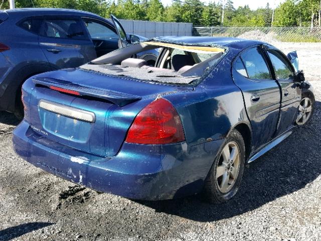 2G2WP522051154175 - 2005 PONTIAC GRAND PRIX BLUE photo 4