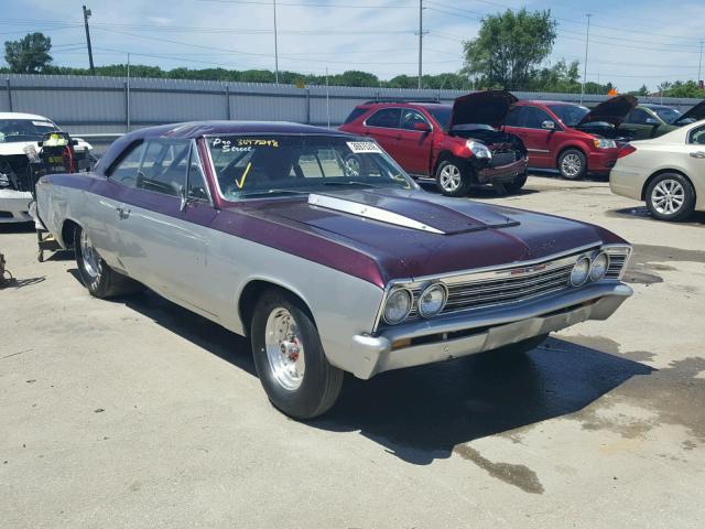 136177A152423 - 1967 CHEVROLET CHEVELL SS MAROON photo 1