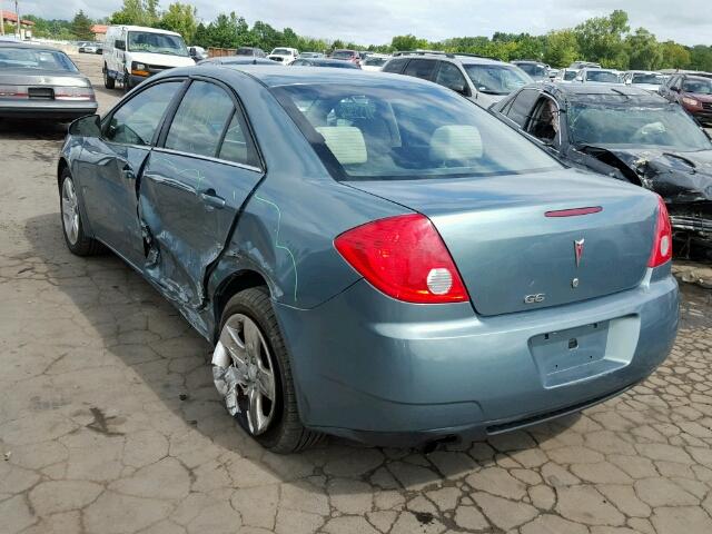 1G2ZJ57B694247493 - 2009 PONTIAC G6 GREEN photo 3