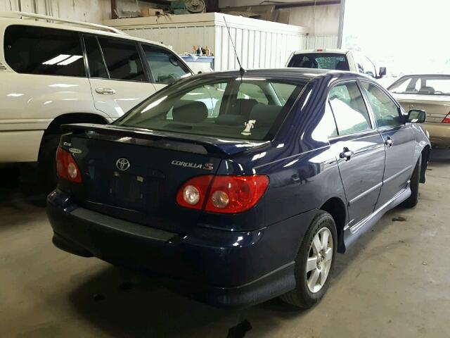 1NXBR32E27Z797519 - 2007 TOYOTA COROLLA CE BLUE photo 4