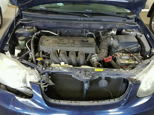 1NXBR32E27Z797519 - 2007 TOYOTA COROLLA CE BLUE photo 7