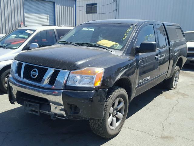 1N6AA0CJ7CN318675 - 2012 NISSAN TITAN S GRAY photo 2