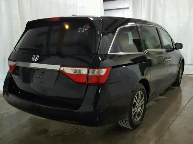 5FNRL5H66DB076673 - 2013 HONDA ODYSSEY EX BLACK photo 4