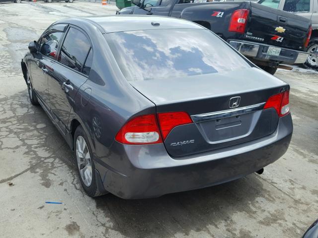 2HGFA1F91AH545612 - 2010 HONDA CIVIC EXL GRAY photo 3