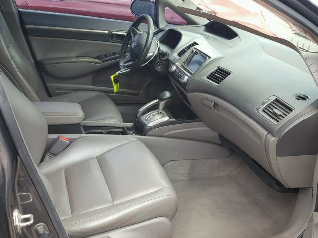 2HGFA1F91AH545612 - 2010 HONDA CIVIC EXL GRAY photo 5