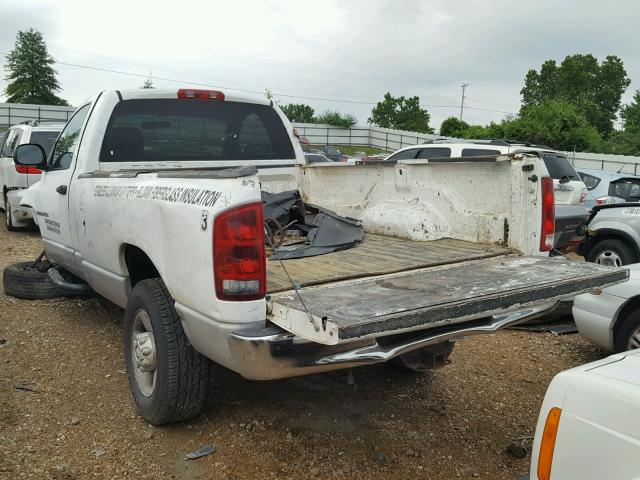 3D7KU26D43G770856 - 2003 DODGE RAM 2500 S WHITE photo 3