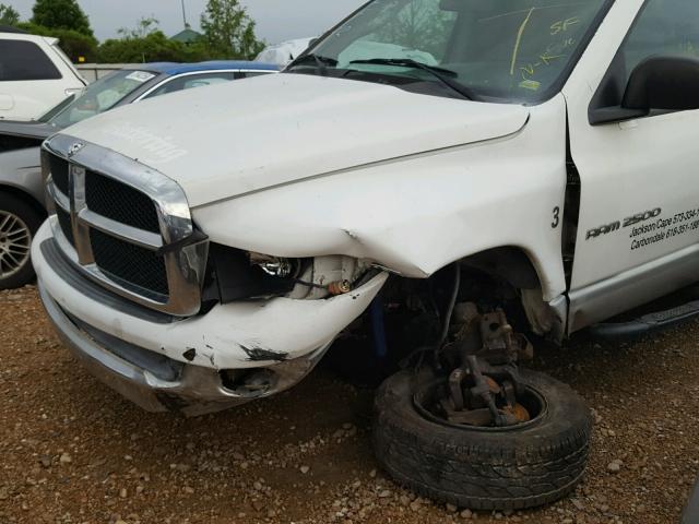 3D7KU26D43G770856 - 2003 DODGE RAM 2500 S WHITE photo 9