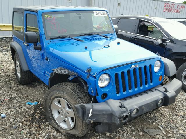 1J4AA2D19BL636895 - 2011 JEEP WRANGLER S BLUE photo 1