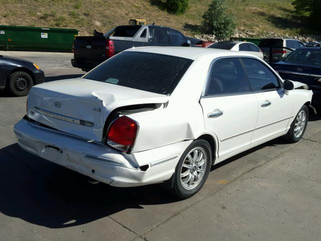 KMHFU45E62A214106 - 2002 HYUNDAI XG 350 WHITE photo 4