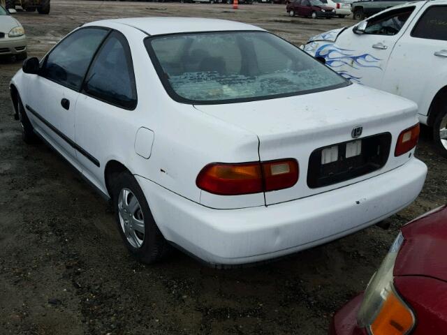 2HGEJ2127RH535108 - 1994 HONDA CIVIC DX WHITE photo 3